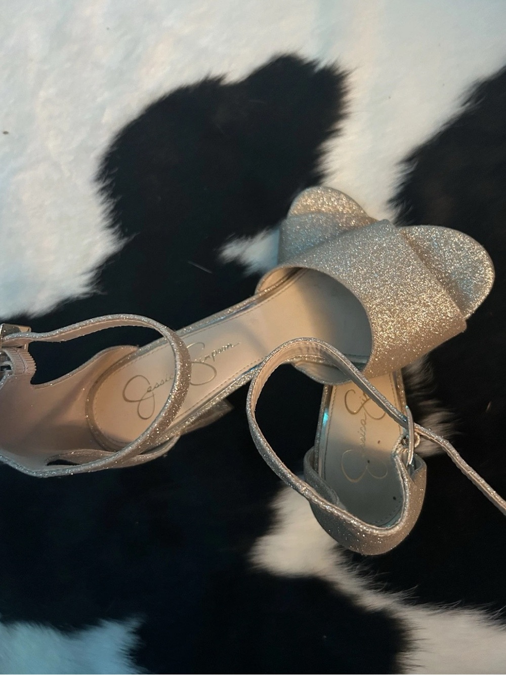 Women’s Gold Glitter Heels